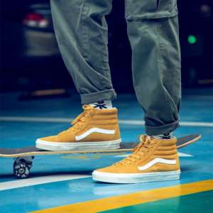 Alternative view of Giày Vans Pig Suede SK8-Hi Skate High 'Honey Gold' VN0A4BV618Z