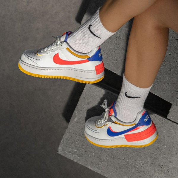 Giày Nike Wmns Air Force 1 Shadow 'White Crimson Blue' CI0919-105 - Hình ảnh 4