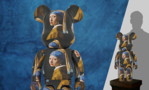 Alternative view of Mô Hình Bearbrick Johannes Vermeer 100% + 400%