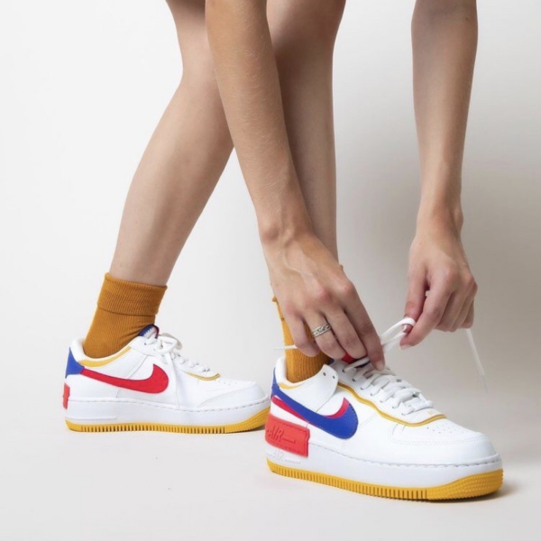 Giày Nike Wmns Air Force 1 Shadow 'White Crimson Blue' CI0919-105 - Hình ảnh 2