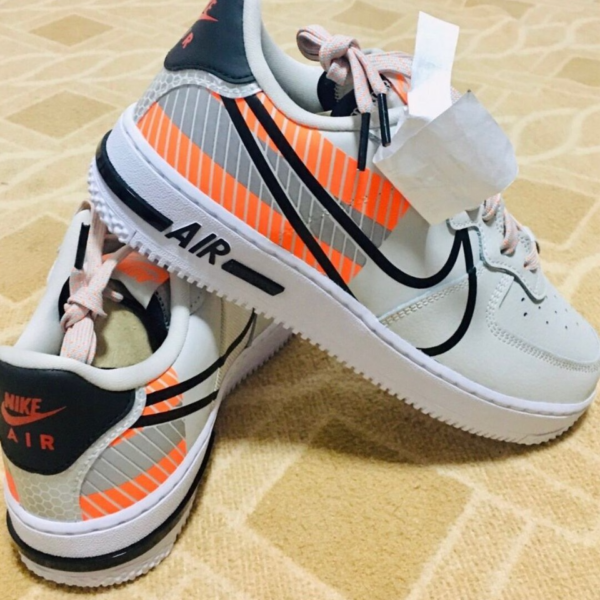 Giày Nike 3M x Air Force 1 Low Grey Vibrant Orange CT3316-002 - Hình ảnh 2