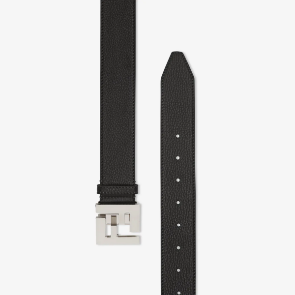 Thắt Lưng Fendi Black Romano Leather Belt 7C0403SFRF0GXN - Hình ảnh 3