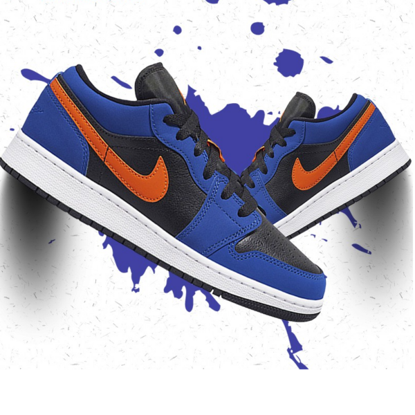 Giày Nike Air Jordan 1 Low GS 'Rush Blue' 553560-480 - Hình ảnh 3