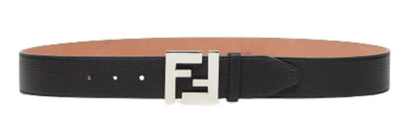 Thắt Lưng Fendi Black Romano Leather Belt 7C0403SFRF0GXN