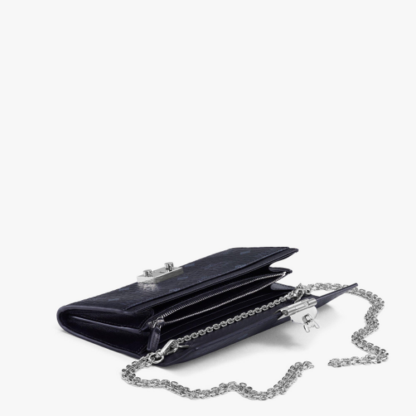 Túi MCM Patricia Crossbody Wallet Visetos Black MYL8SPA11BK001 - Ảnh 5