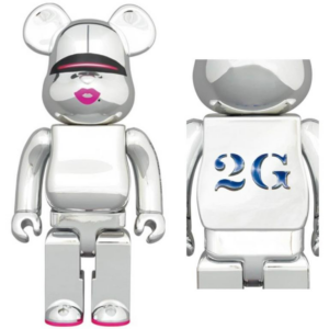Alternative view of Mô Hình Bearbrick Sorayama 2G Silver Ver 2G
