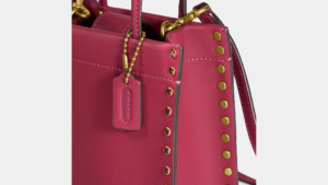 Tui Coach Mini Cashin Tote Crystal Rivets 'Hyacinth' CE729-B4BH1