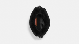 Tui Coach Drawstring Pouch In Shearling 'Black' CE759-20LHBLK