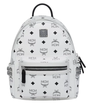 Túi MCM Stark Side Studs Backpack in Visetos MMK6SVE41WT001