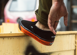 Giay Vans WTAPS x Classic Slip-On LX 'Black Orange' VN0A45JK20E