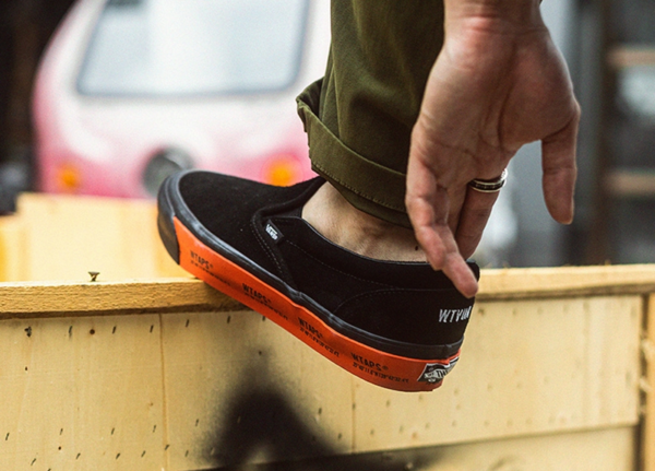 Giày Vans WTAPS x Classic Slip-On LX 'Black Orange' VN0A45JK20E - Hình ảnh 6