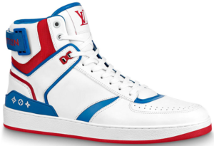 Giày Louis Vuitton Rivoli Sneaker Boot 'Red Blue' 1A8K87