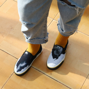 Giay Vans National Geographic x Classic Slip-On 'Then Now Glacier' VN0A4U38WT3