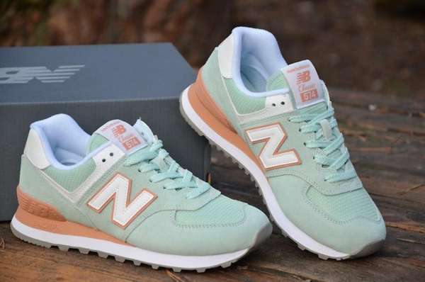 Giày New Balance Wmns 574 Mint Orange WL574ESE - Hình ảnh 5