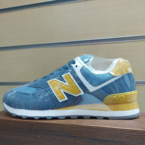 Alternative view of Giày New Balance Wmns 574 'Blue Yellow White' WL574LDD