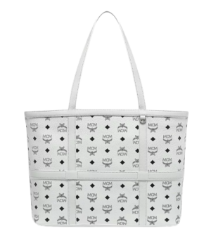 Túi MCM Delmy Shopper Visetos White MWPBSER01WT001