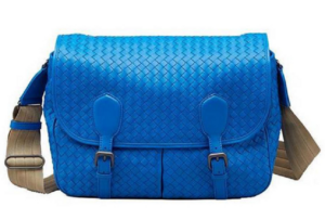 Túi Bottega Veneta Intrecciato Messenger Bag in Blue 355784-VA00A-4376