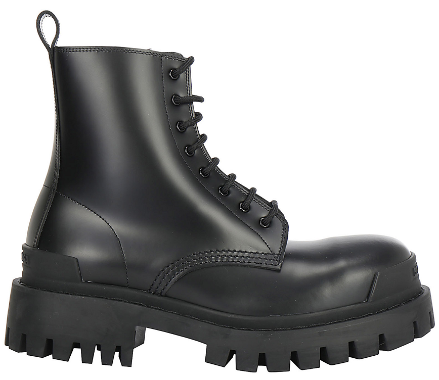 Giày Balenciaga Wmns Leather Combat Boots Strike 590974WA9601000   AuthenticShoes