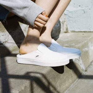 Alternative view of Giày Vans CheckerBoard Mule 'Triple White' VN0004KTL5R