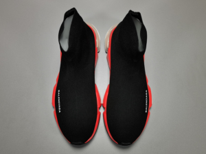 Giay Balenciaga Speed Clear Sole 'Black Red' 607544-W05GH-1038