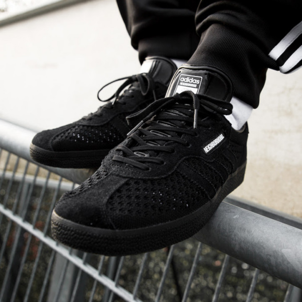 Giày Adidas Neighborhood x Gazelle Super 'Triple Black' DA8836 - Hình ảnh 3