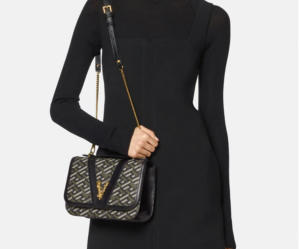 Alternative view of Túi Versace La Greca Signature 'Black Khaki'