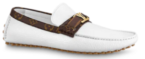 Giày Louis Vuitton Hockenheim Mocassins White 1A9I67