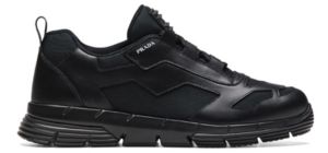 Giày Prada Black Leather and Fabric Sneaker 4E3563-3LEI-F0002