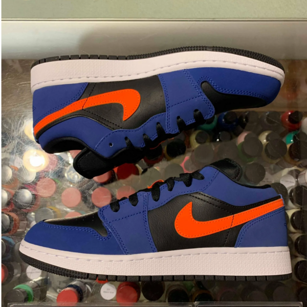 Giày Nike Air Jordan 1 Low GS 'Rush Blue' 553560-480 - Hình ảnh 4