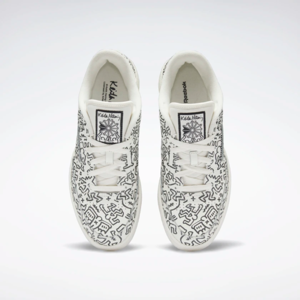 Giày Reebok Keith Haring x Club C 'Dancing Figures Allover Print' GZ1458 - Hình ảnh 10