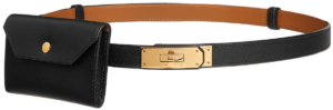 That Lung Hermes Kelly Pocket 18 Belt 'Gold black' H081120CC89