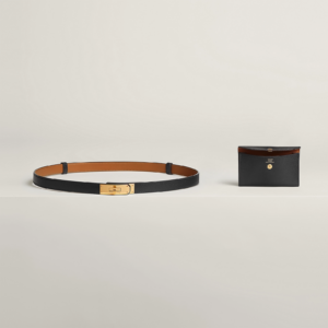 That Lung Hermes Kelly Pocket 18 Belt 'Gold black' H081120CC89