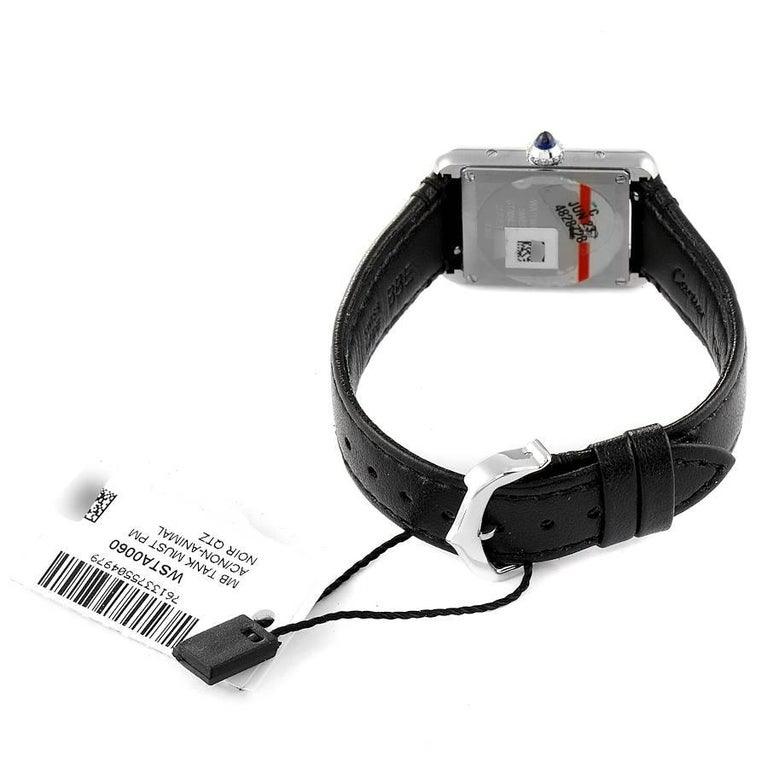 Dong Ho Cartier Tank Must Watch Small SolarBeat Steel Strap 'Black' WSTA0060