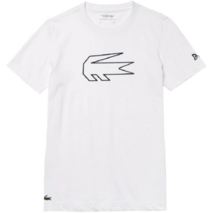 Ao Lacoste Novak Djokovic Crocodile Print T-shirt White TH4845-522