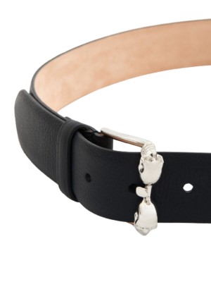 Alternative view of Thắt Lưng Alexander McQUEEN Skull Leather 'Black' 5508760PY0N1000