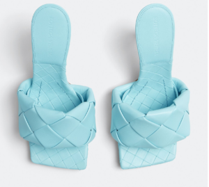 Alternative view of Giày Cao Gót Bottega Veneta Lido Mule 'Pale Blue' 608854VBSS04545