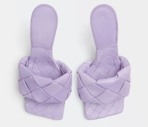 Alternative view of Giày Cao Gót Bottega Veneta Lido Mule 'Wisteria' 608854VBSS05119