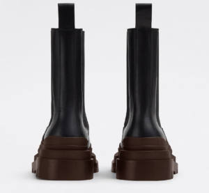 Giay Bottega Veneta Tire Chelsea Boot 'Black Ebony' 630284VBS501257