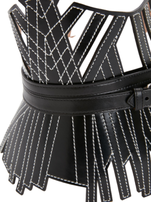 Alternative view of Thắt Lưng Alexander McQUEEN Cage 'Black' 7102201AAJB1000