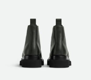 Giay Bottega Veneta Lug Lace-Up Ankle Boot 'Bottle Green' 730224VBS503381