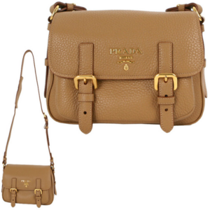Alternative view of Túi Prada Camel Brown Sesamo Vitello Vit Dino Shoulder Bag 1BD092-UWL-F0A68