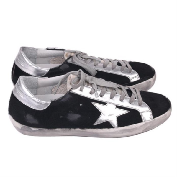 Giày Golden Goose Super Star Black Silver GARMS590-E59 - Hình ảnh 3