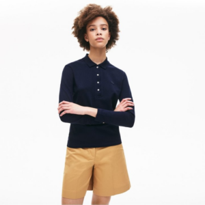Alternative view of Áo Lacoste Women's 4-Button Slim Fit Long Sleeve Polo PF5464-20C-166