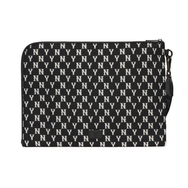 Túi MLB Monogram Pouch M New York Yankees Black 3APOM012N-50BKS - Hình ảnh 3