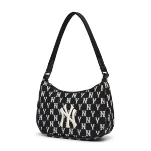 Alternative view of Túi MLB Monogram Hobo Bag New York Yankees Black 3ABQS012N-50BKS