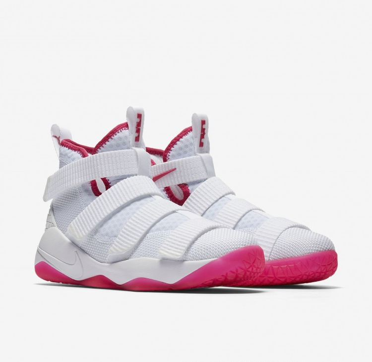 Giày Nike Lebron Soldier 11 'White Vivid Pink' 918369-102