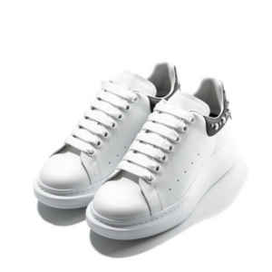 Alternative view of Giày Alexander McQueen Studded Oversized 'Black White' 553776-WHGP5-9061
