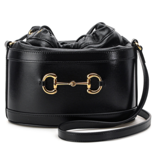 Túi Gucci Black Horsebit Bucket Bag 20FW 602118 1DBYG 1000