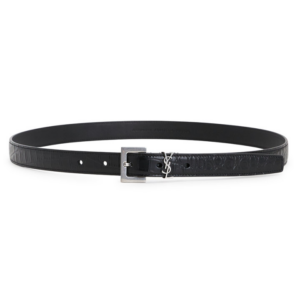 Thắt lưng Saint Laurent Monogram Crocodile 612616-DZE0E-1000