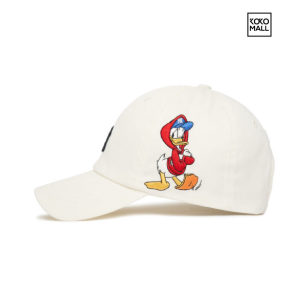 Mũ MLB x Disney Donald Duck Unstructured Ballcap NY 3ACPD011N-50IVS - Hình ảnh 6